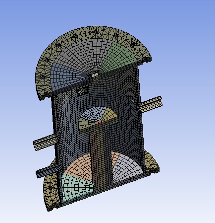 Cryostat FEA Mesh