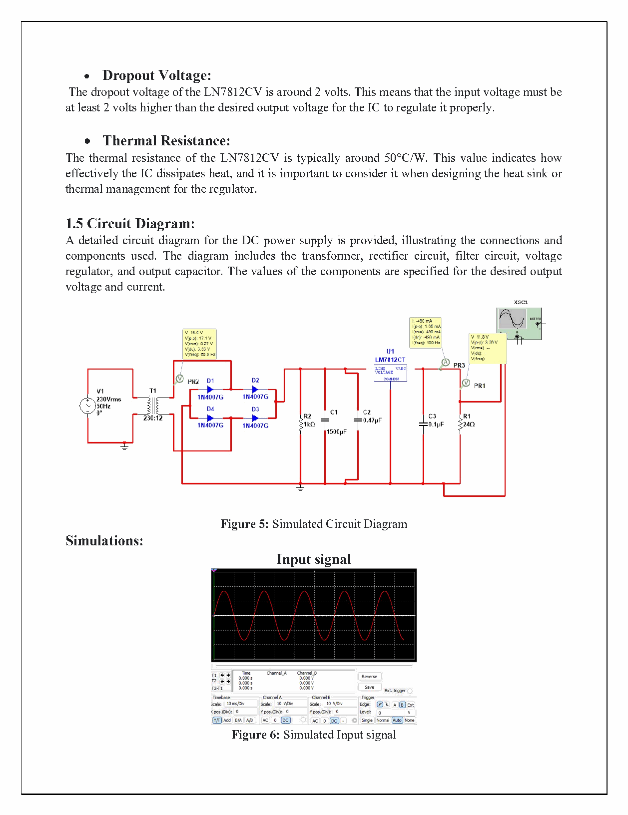 12V DC Power Supply Circuit Diagram